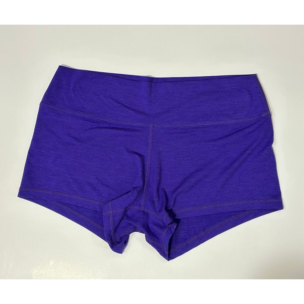 Peachy Athletic Women's Athletic Shorts 2.5” inseam XL Heathered Purple